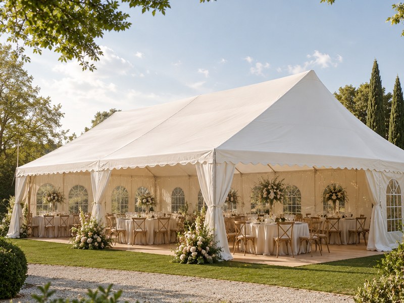 Carpa de recepción 6 × 12 m